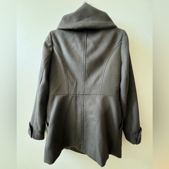 New York and Co pea coat- black - Picture 3 of 4